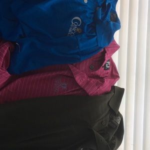 3 golf shirts